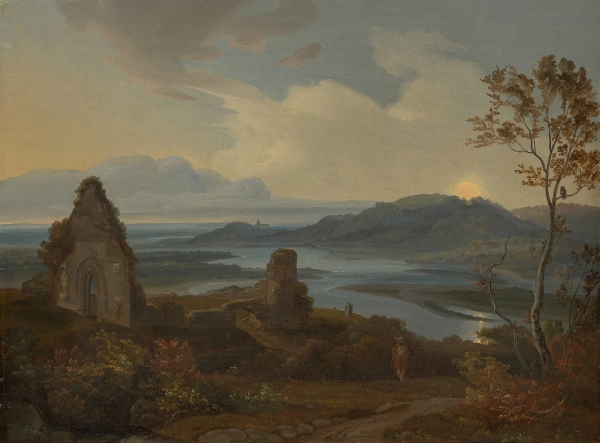 Paesaggio fluviale con rovine - Städtische Galerie im Lenbachhaus und Kunstbau München